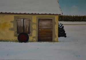 La remise en hiver 35x24                 